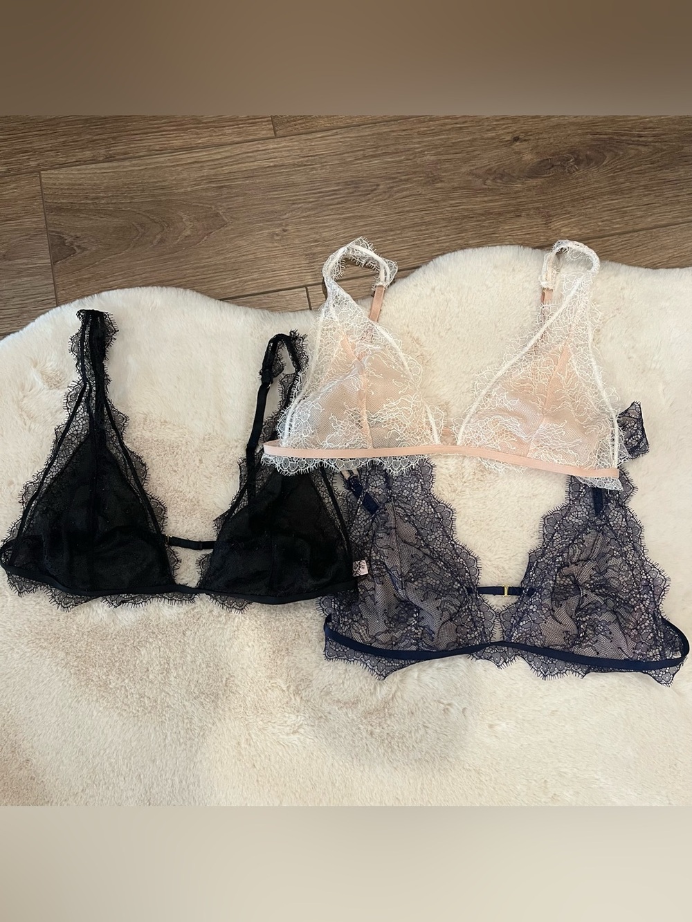 Lot of Victoria’s Secret Lace Bralettes Size Medium